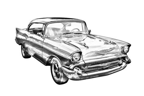 1957 Chevy Bel Air Illustration Photograph By Keith Webber Jr Pixels