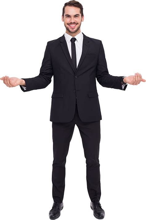 Formal Business Man Standing Png Clipart Png Mart