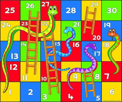 Snakes and ladders is an interactive online version of the classic board game. S & L