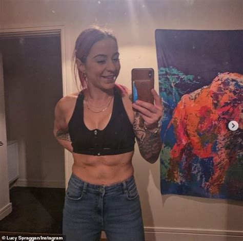 Lucy Spraggan Poses Topless As She Shares An Update Of Her Healing Two Weeks After Her Boob Job