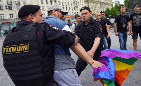 Russian Police Detain Gay Activists At Unauthorised Rally