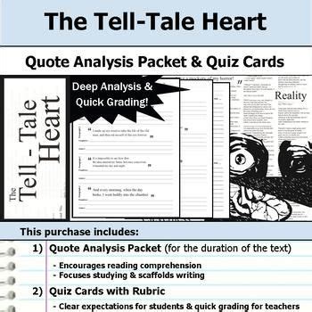 Guilt in the tell tale heart by edgar allen poe carolyn jones repetition punctuation the author's use of repetition helps show the effect of the guilt the narrator is feeling. The Tell-Tale Heart - Quote Analysis & Reading Quizzes | Heart quotes, Tell tale heart quotes ...