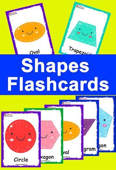 Printable 2d Shape Flashcards For Kindergarten And Preschool Artofit