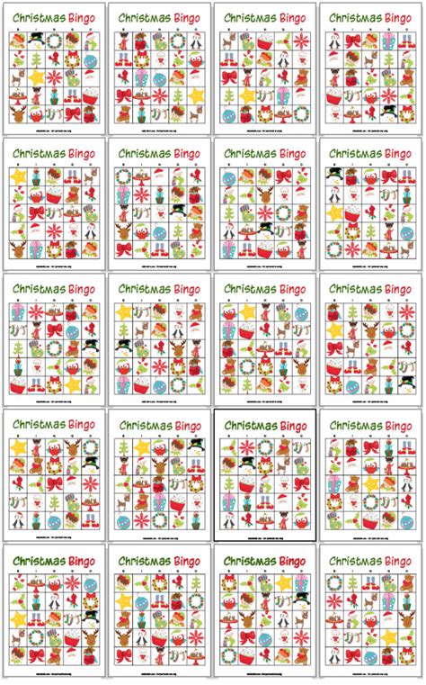 Free Printable Christmas Bingo Printable Christmas Bingo Cards
