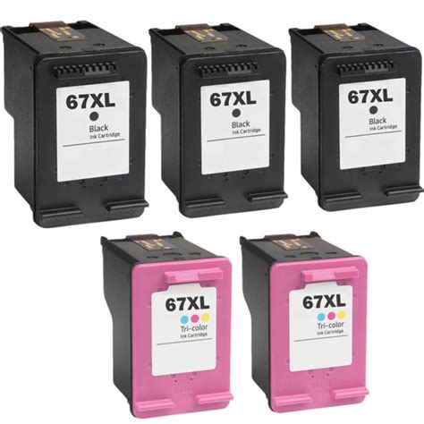 Hp Ink 67 Xl Cartridges Hp 67 Xl Combo Pack Of 5 8975