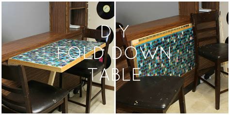 Diy Wall Mounted Fold Down Table