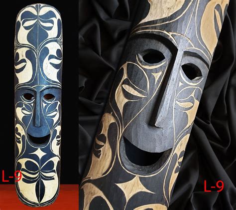 Ritual Mask Model 40 Long Hand Carved Ifugao Tribal Art Philippine