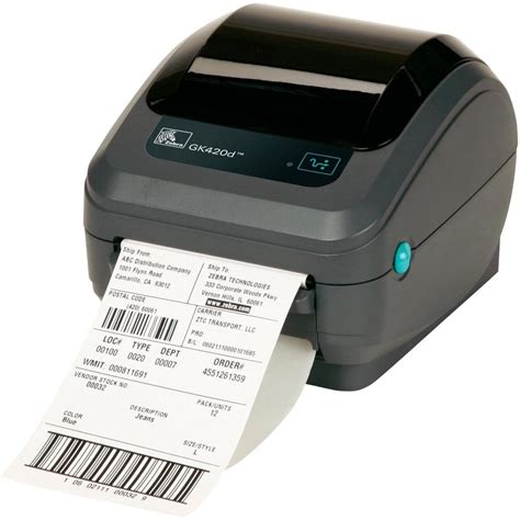 Zebra Gk420t Bluetooth Thermal Transfer Label Printer