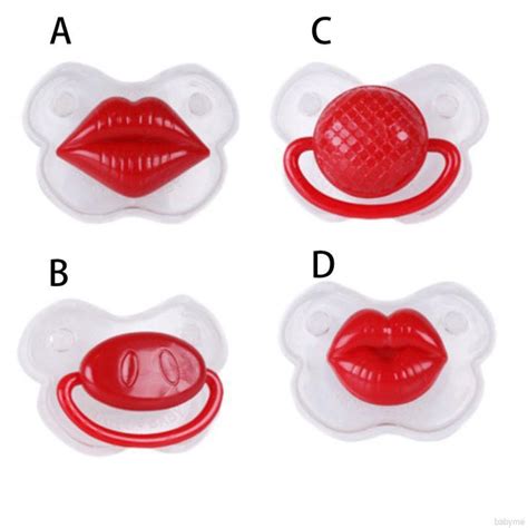 Baby Novelty Silicone Pacifier Funny Lips Shapes Nipple Feeding