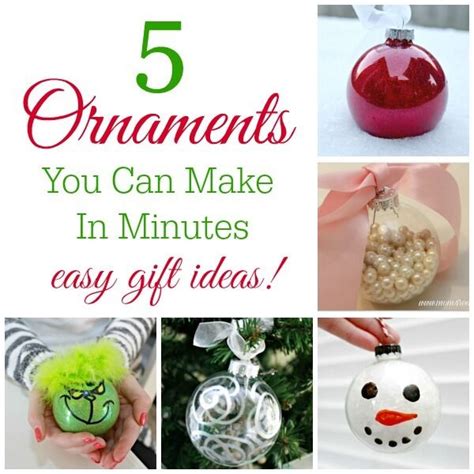 5 Ornaments You Can Make In Minutes Easy To Make Ts Ebay