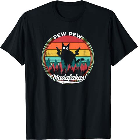 Pew Pew Madafakas Cat T Shirt Uk Fashion