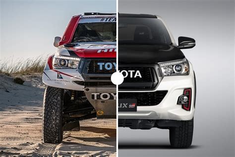Comparación Toyota Hilux Del Rally Dakar Vs Hilux De Fábrica Somos Dakar