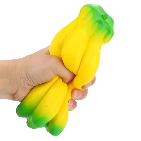 Squishy Cute Banana Scented Charm Slow Rising Squeeze Stress Reliever Toy L Gags Practical