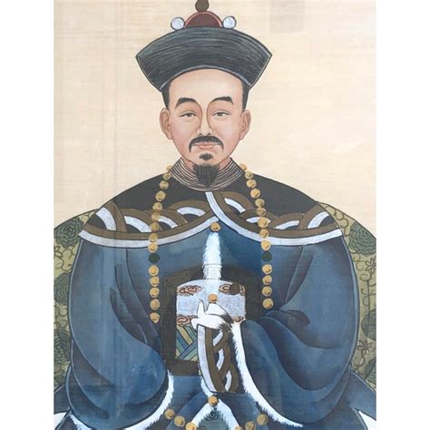 Pair Of Antique Chinese Ancestors Portraits Chairish
