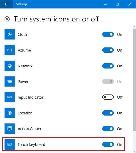 Show Or Remove Touch Keyboard Icon On Windows 10 Taskbar Password