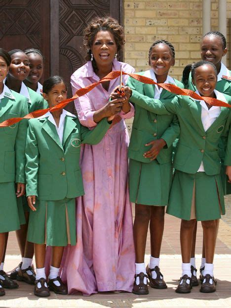 Oprah At Opening Day Of Her School For Girls In South Africa 1 Woman