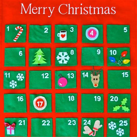 Make A Felt Advent Calendar For Christmas Follow This Simple Tutorial