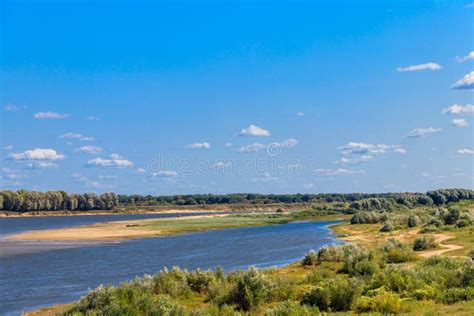 View Of Oka River In Russia Stock Image Image Of Scenic Journey