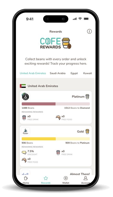 Rewards - Coffee ordering fast & efficient with COFE App