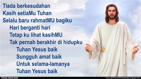 Lirik Lagu Pujian Rohani Kristen Sekolah Minggu Gereja Tuhan Yesus