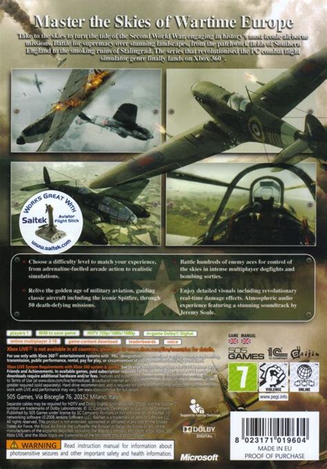 Il 2 Sturmovik Birds Of Prey 2009 Xbox 360 Box Cover Art Mobygames