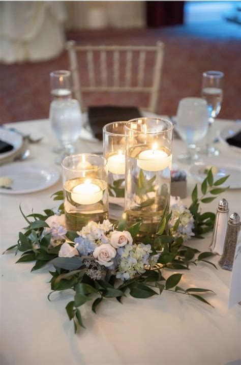 Great Images Floating Candles With Greenery Concepts Floating Candles