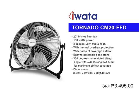 Industrial Fan Tornado Cm20 Ffd Tv And Home Appliances Air Conditioning