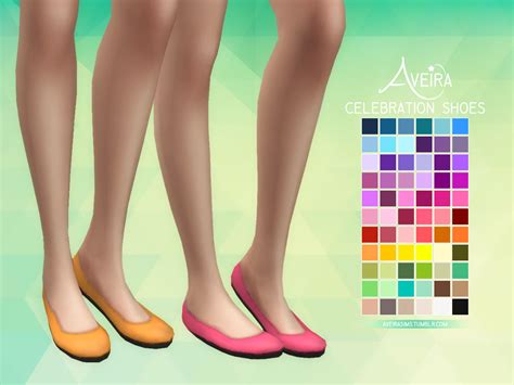 Women Shoes Ballet Flat Shoes The Sims 4 P1 Sims4