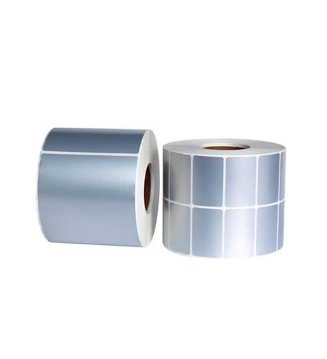 Silver Metallic Thermal Transfer Label Rolls Panda Paper Roll