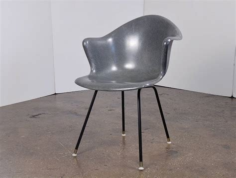 | 3 vintage mid century modern krueger fiberglass eames era chairs yellow good. Vintage Molded Fiberglass Chair at 1stDibs