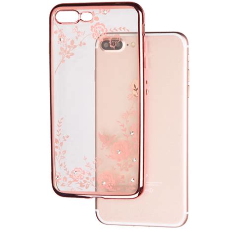 Rose Gold Plating Secret Garden Diamante Premium Candy Skin Cover For