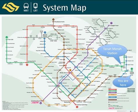 Singapore Mrt Line Map