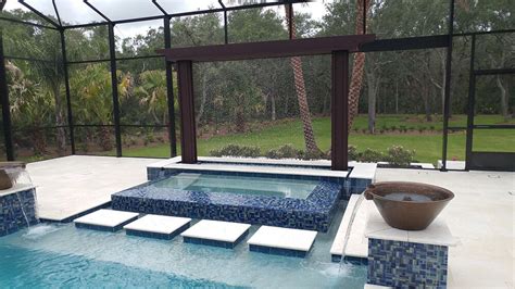 Water Feature Photos Palm Coast Custom Features Deland Glass Tile