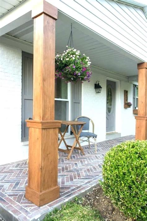 Diy Wood Columns Photo Of Front Porch Columns Best Ideas On Wood