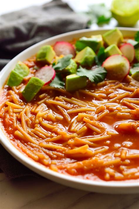 Sopa De Fideo Mexican Noodle Soup Food Daily