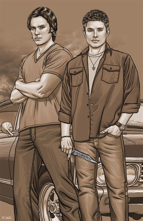 Digital Doodle Sam And Dean Winchester ~ Supernatural