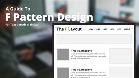 A Guide To F Pattern Design For Text Centric Websites Pattern Design
