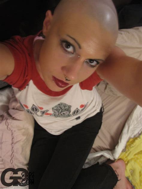 Pin By Mona Syndrex On Bald Ladies Girls Short Haircuts Shaved Head Women Bald Girl