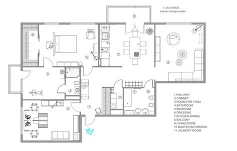 Modern Apartment Floorplan Interior Design Ideas