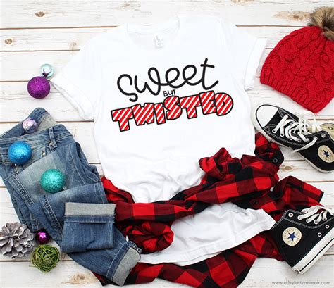 Download Sweet but Twisted Shirt with 16 Free Christmas Cut Files ...