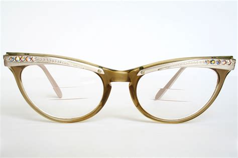 1950s cat eye glasses with rhinestones vintage cat eye glasses vintage eye glasses cat eye