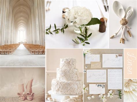 Pantone Linen Wedding Love The Cake And The Table Linens With Flowers