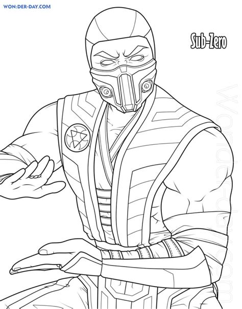 Sub Zero Coloring Pages 90 Free Coloring Pages WONDER DAY