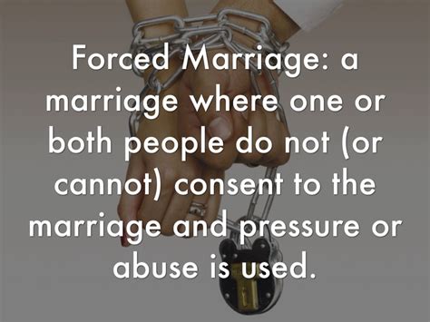 Forced Marriage Presentation By Mir Schleifer