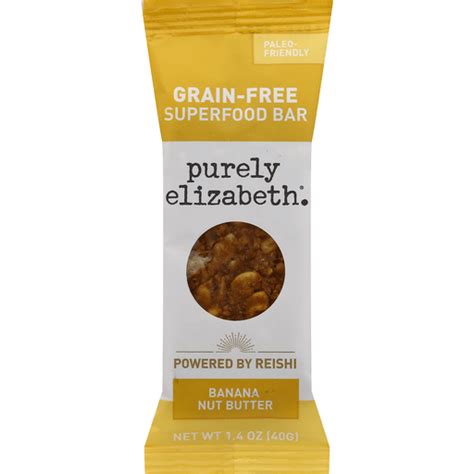 Purely Elizabeth Superfood Bar Grain Free Banana Nut Butter Granola