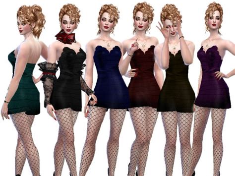 The Sims Resource Silk Formal Party Dress By Trudieopp • Sims 4 Downloads