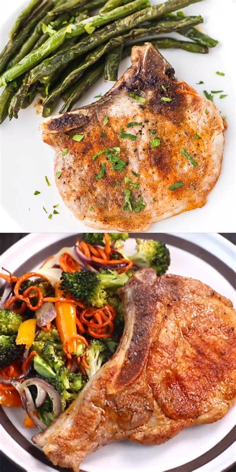 When done, i took the pork chops out of the ip, then turned it on to saute. OVEN BAKED BONE-IN PORK CHOPS #ovenbakedporkchops Oven ...