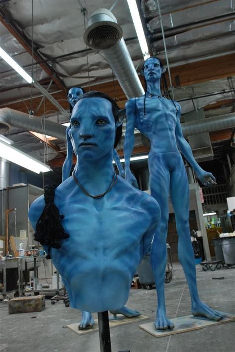 Behind The Scenes The Avatar Team Created Life Size Na`vi Models To