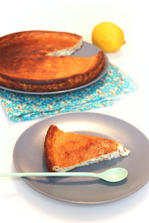 Gâteau au fromage blanc citron et mélisse Not parisienne