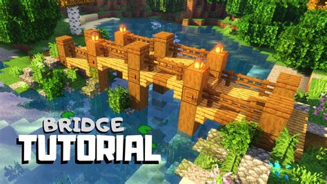 Minecraft How To Build A Simple Bridge Tutorial Youtube